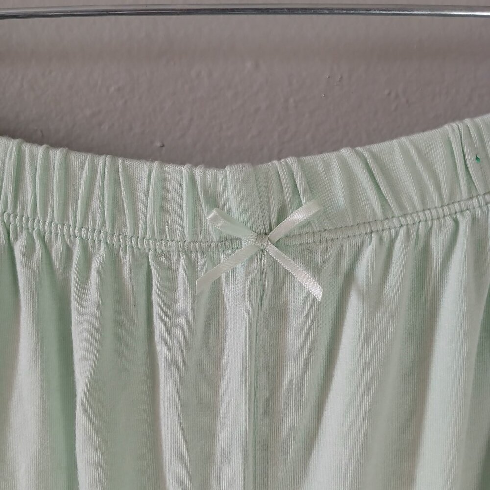 Knix‎ Pajama Set Size Medium Mint Green Lace Cami and Shorts - Picture 9 of 11